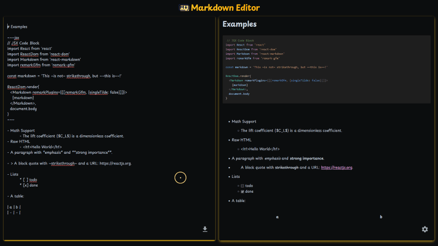 Markdown Editor